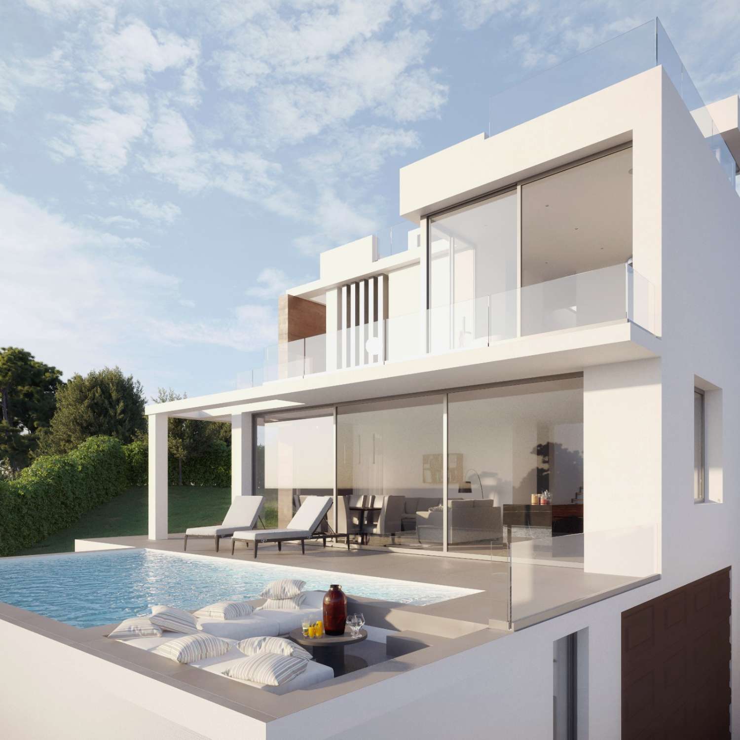 Zeitgenössische schlüsselfertige Villa in Buenas Noches, Estepona