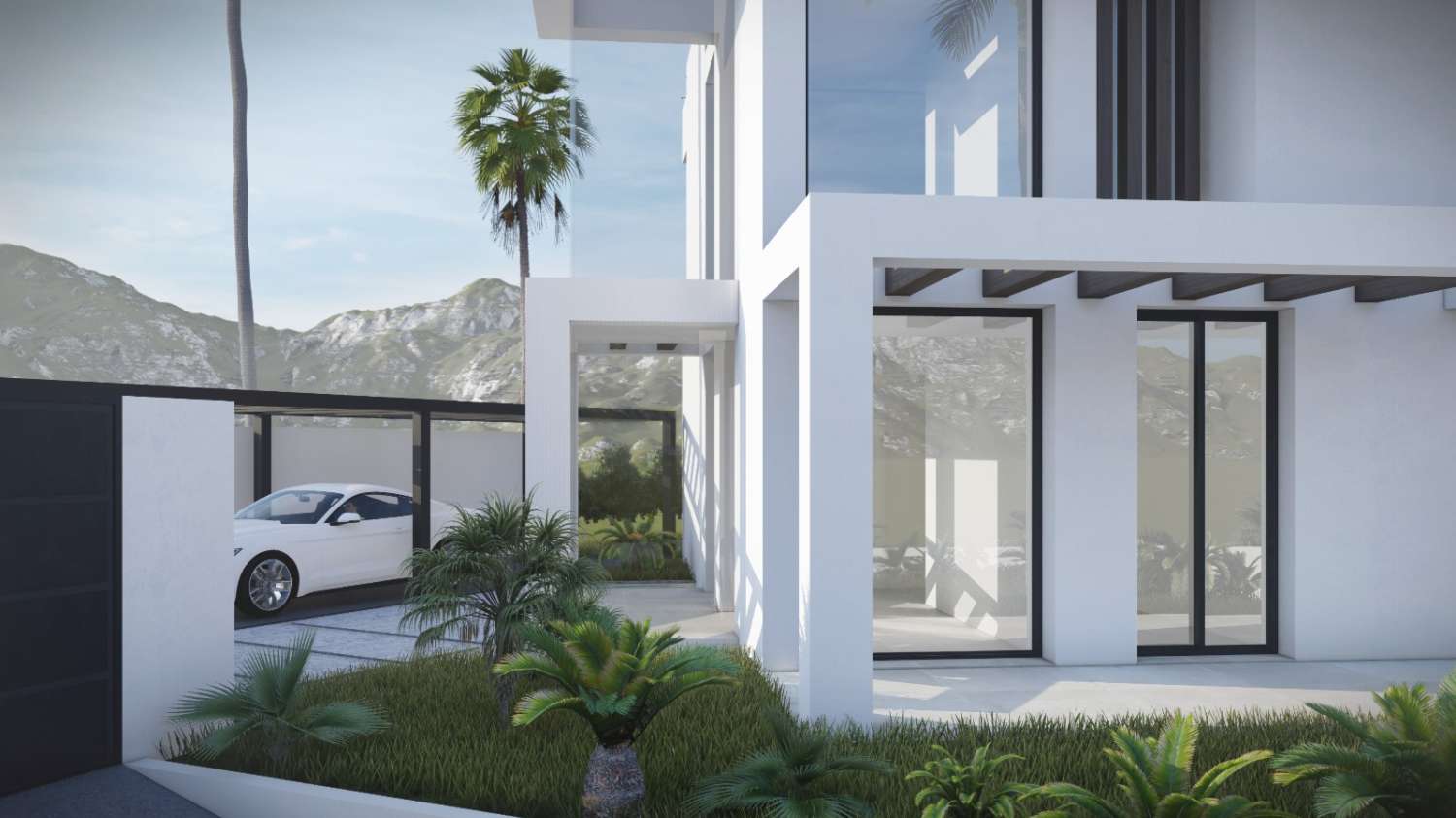 Zeitgenössische schlüsselfertige Villa in Buenas Noches, Estepona
