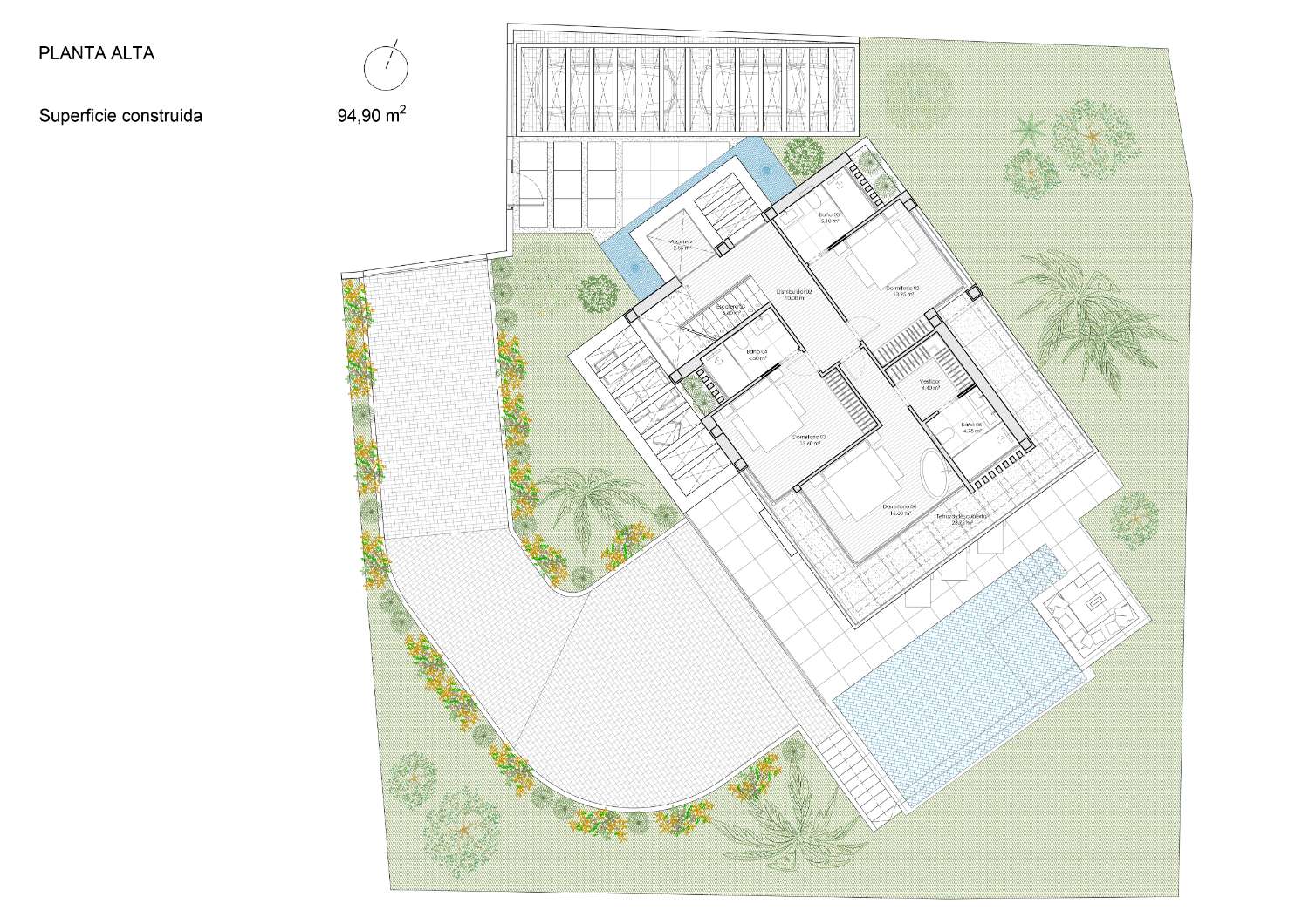 Zeitgenössische schlüsselfertige Villa in Buenas Noches, Estepona