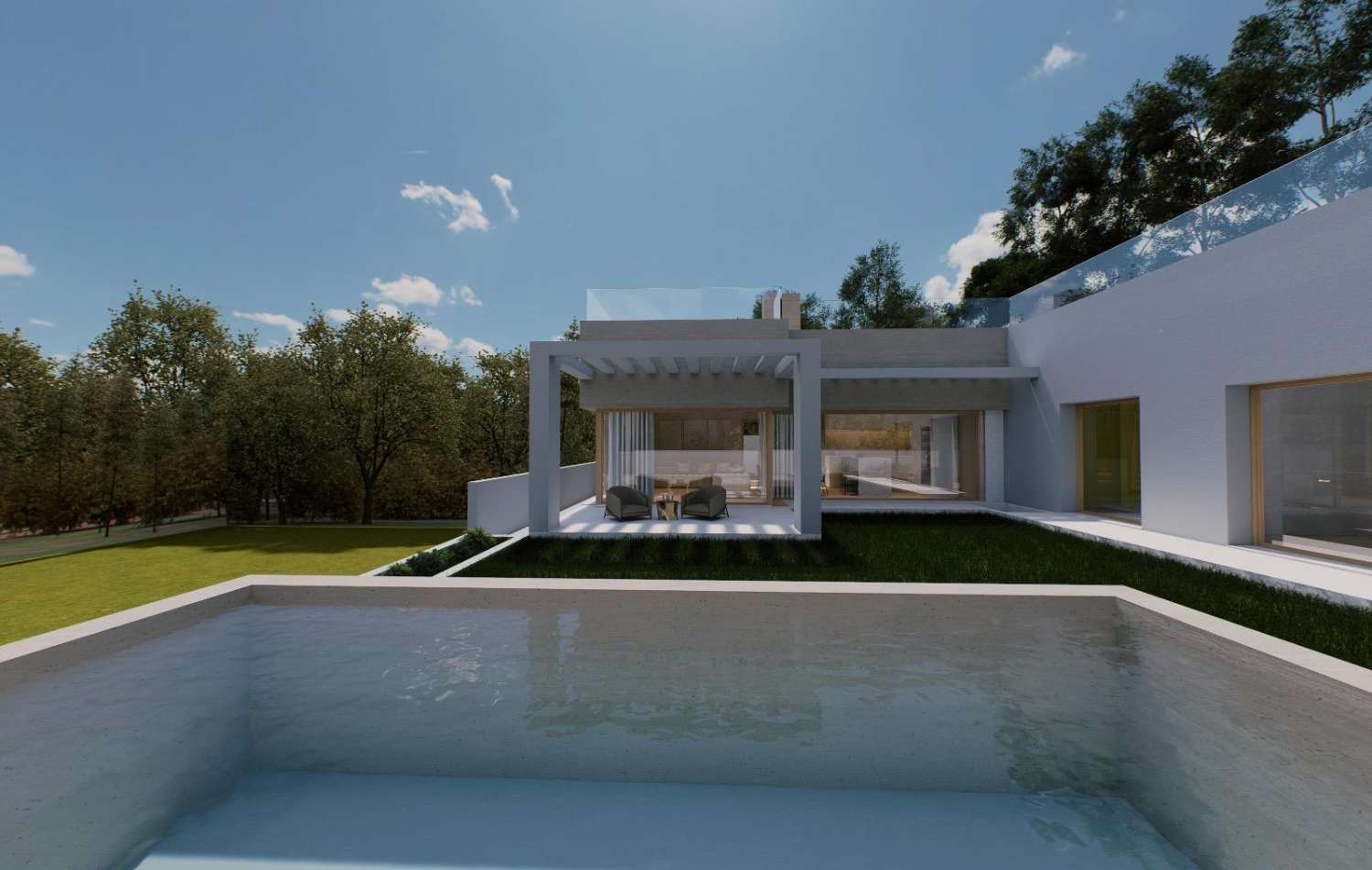 Proyecto de villa moderna llave en mano en Valle Romano, Estepona