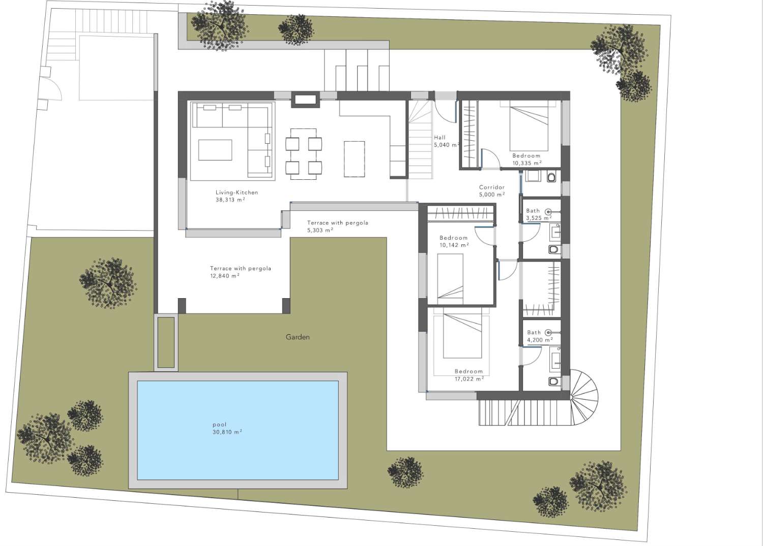 Proyecto de villa moderna llave en mano en Valle Romano, Estepona