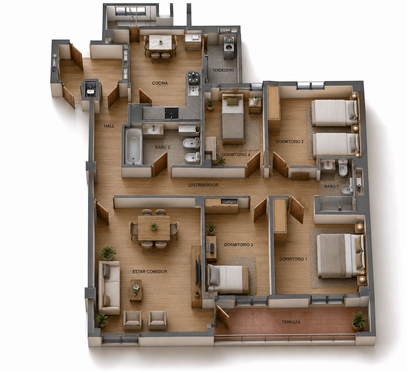 Appartement de 4 chambres à vendre à Ciudad Jardín-Málaga
