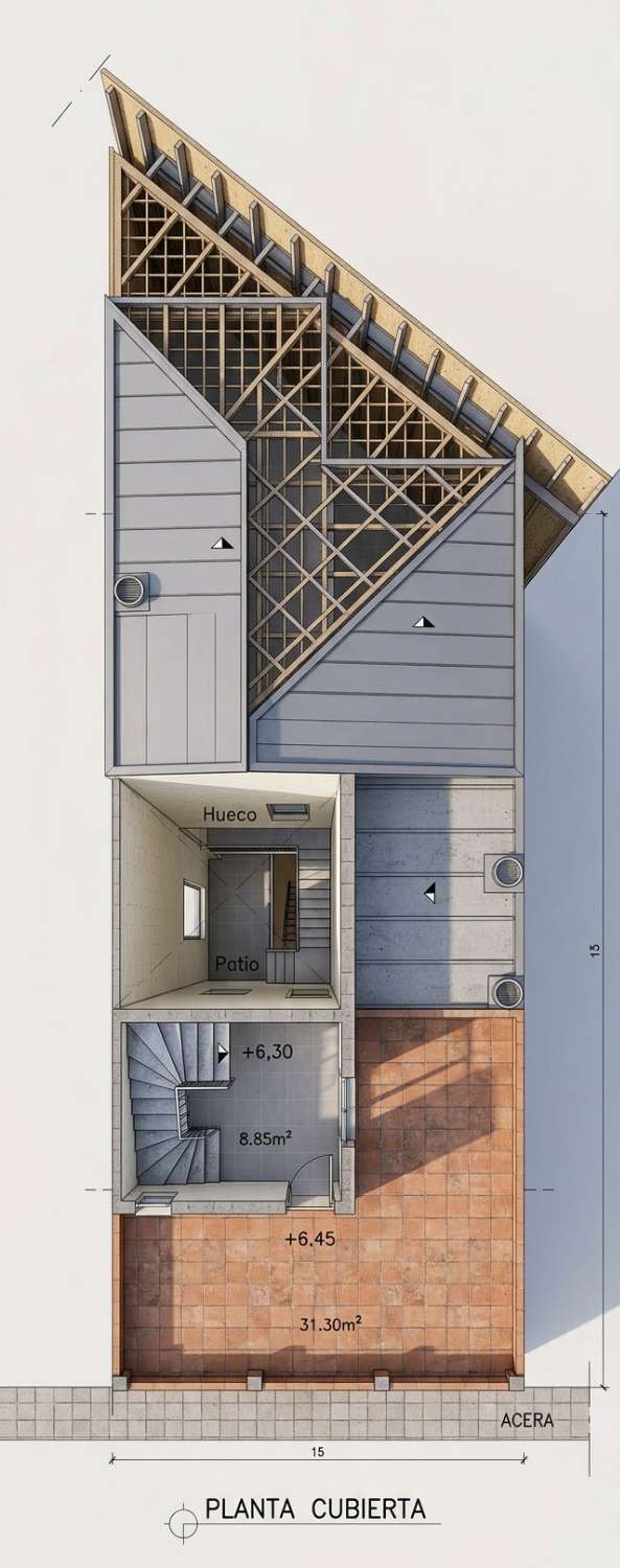 Edificio de 2 apartamentos/viviendas  y garaje, situado en  CIUDAD JARDÍN (MÁLAGA).